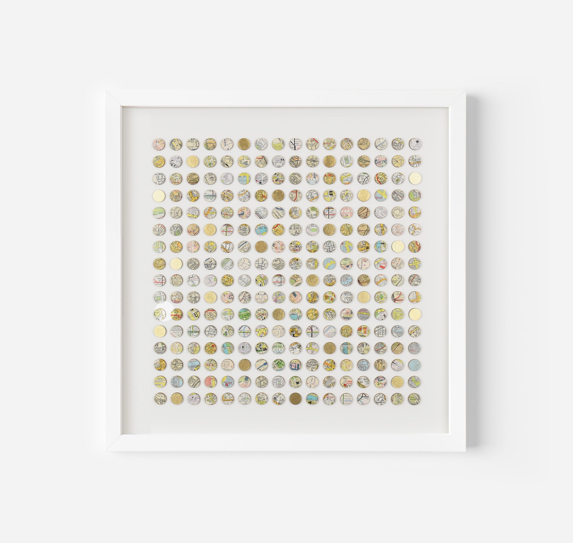 256 London map dots art work by Amelia Coward