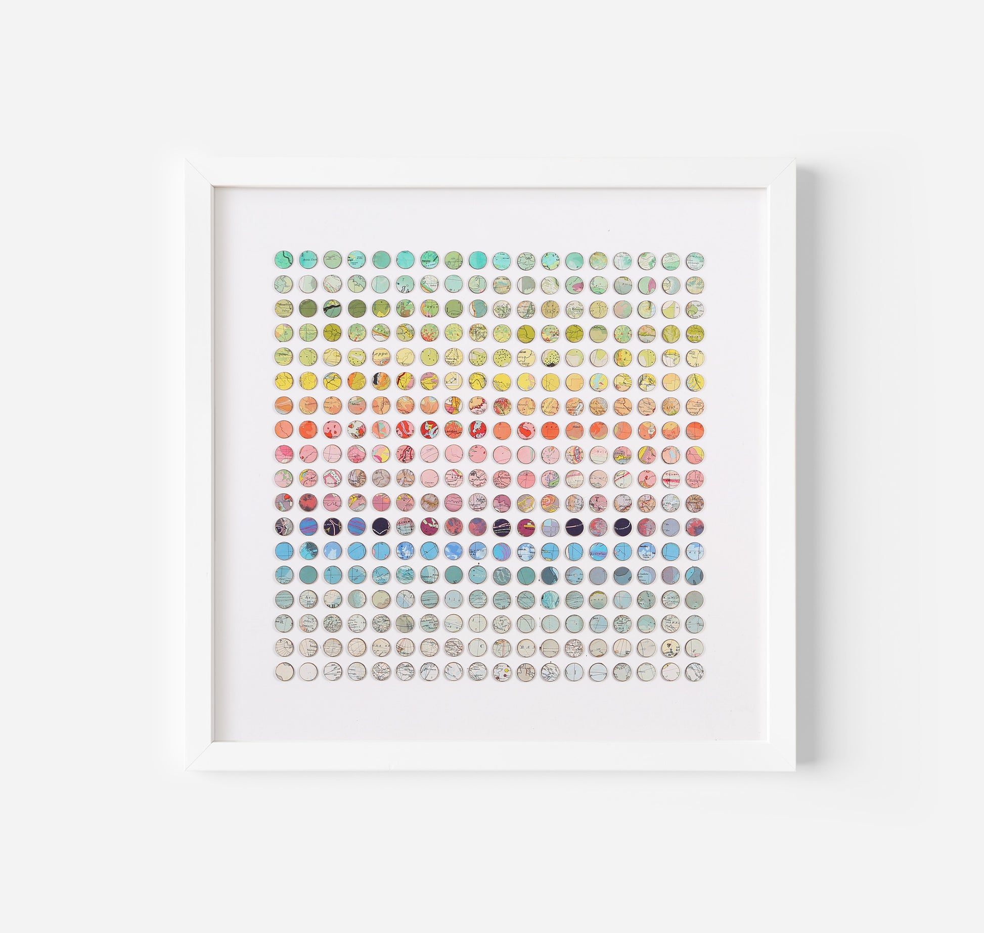 324 Map Dots Rainbow by Amelia Coward