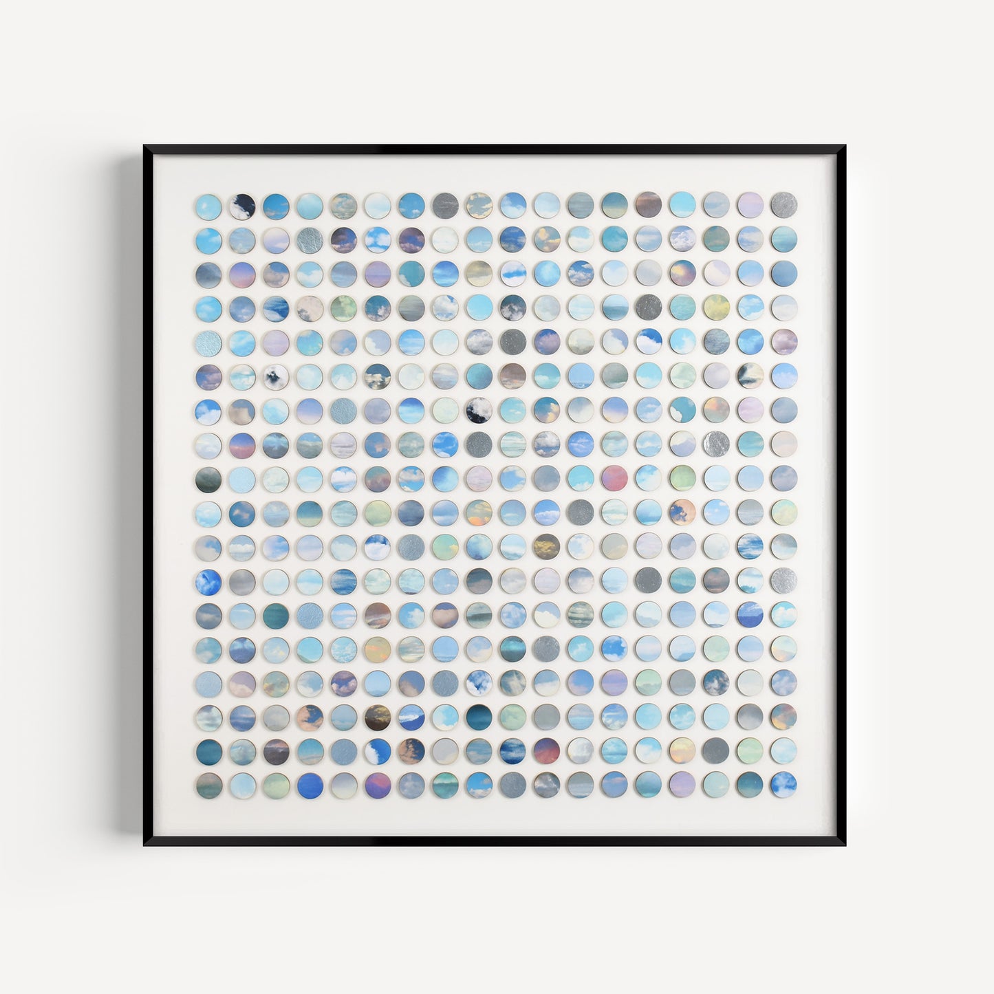 Silver Lining Sky Dots Collage