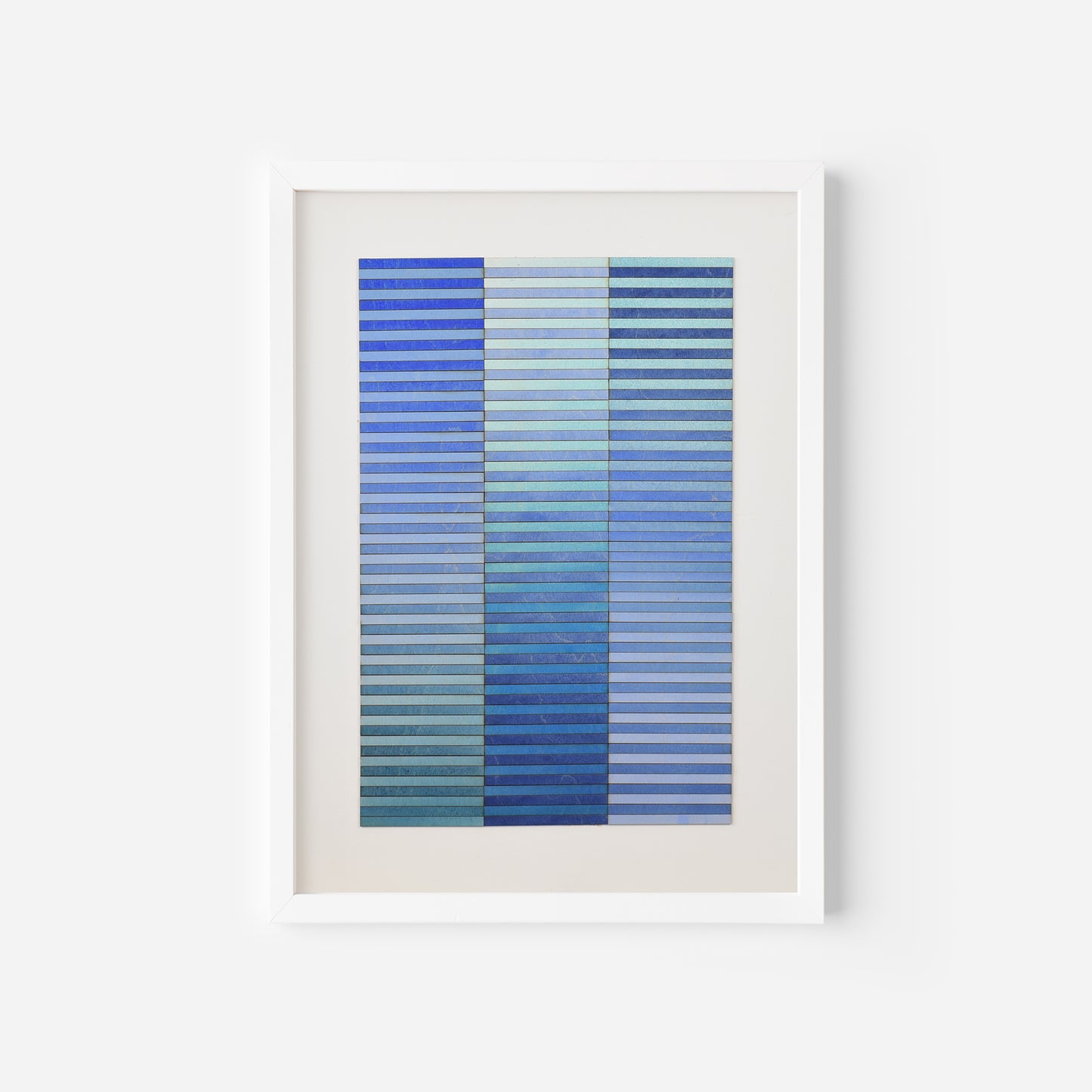 Blue Stripe Colour Study Painting