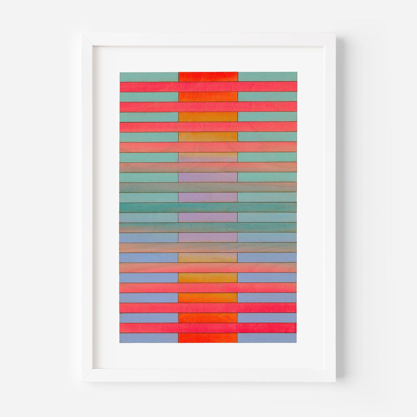 California Stripe Colour Study Print