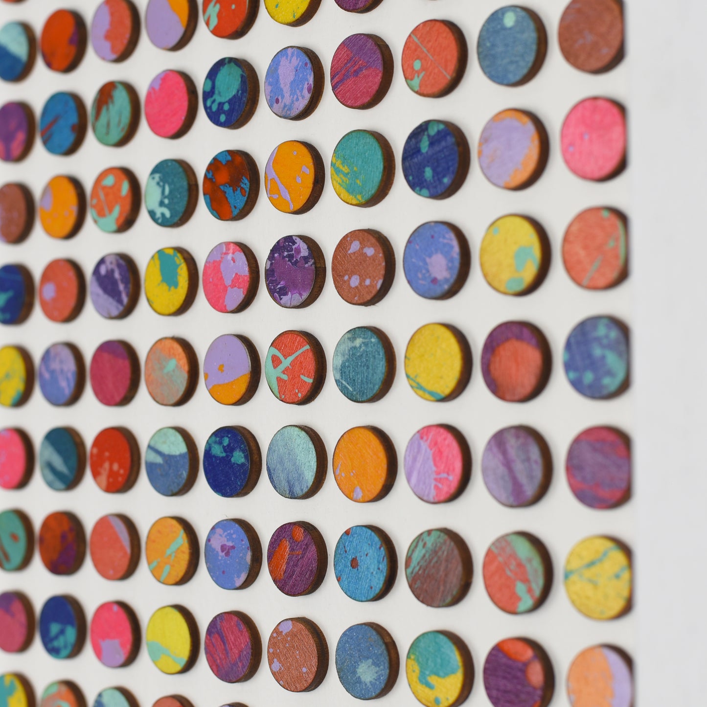 One Hundred Splash Dots Painting