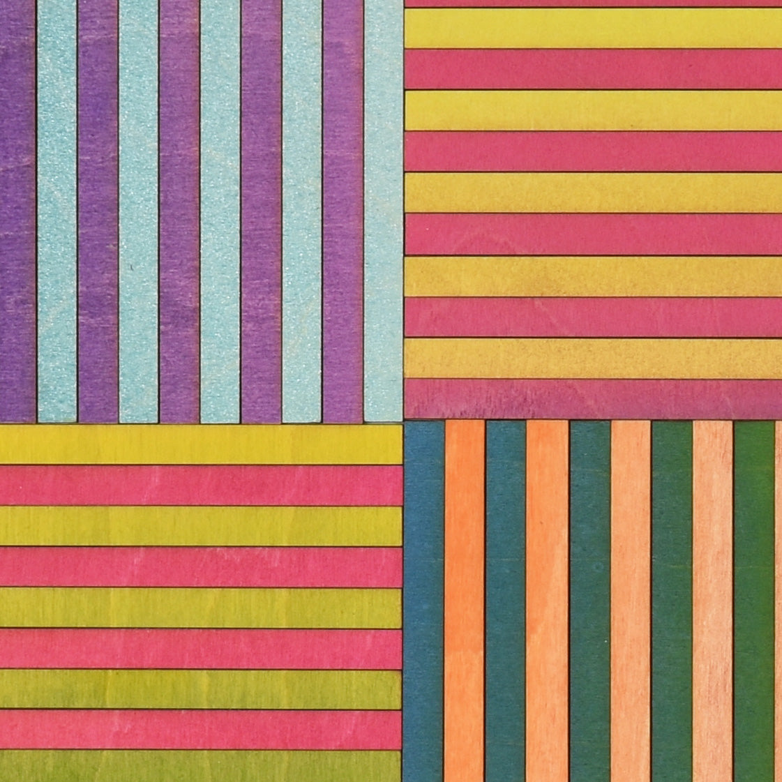 Nine Stripe Block Colour Study Painting #2