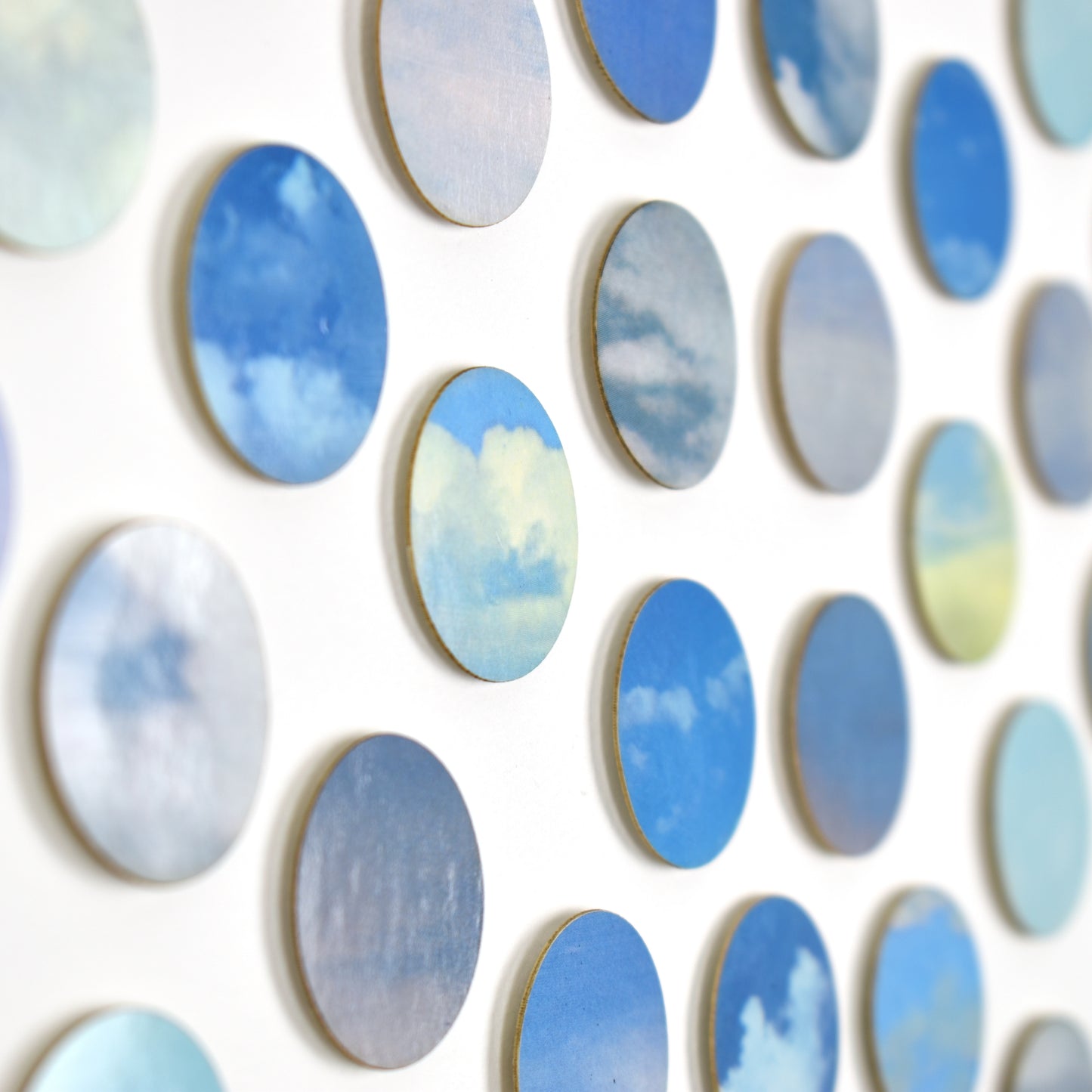 Sky Dots Circular Collage