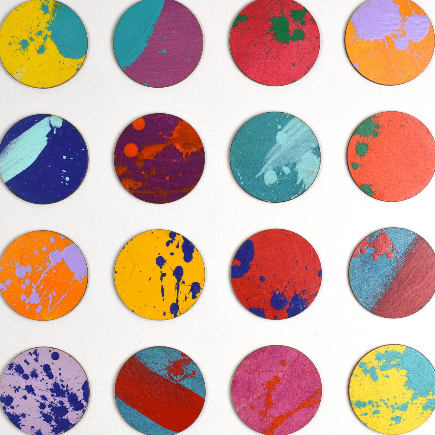 Sixty Four Splash Dots Painting