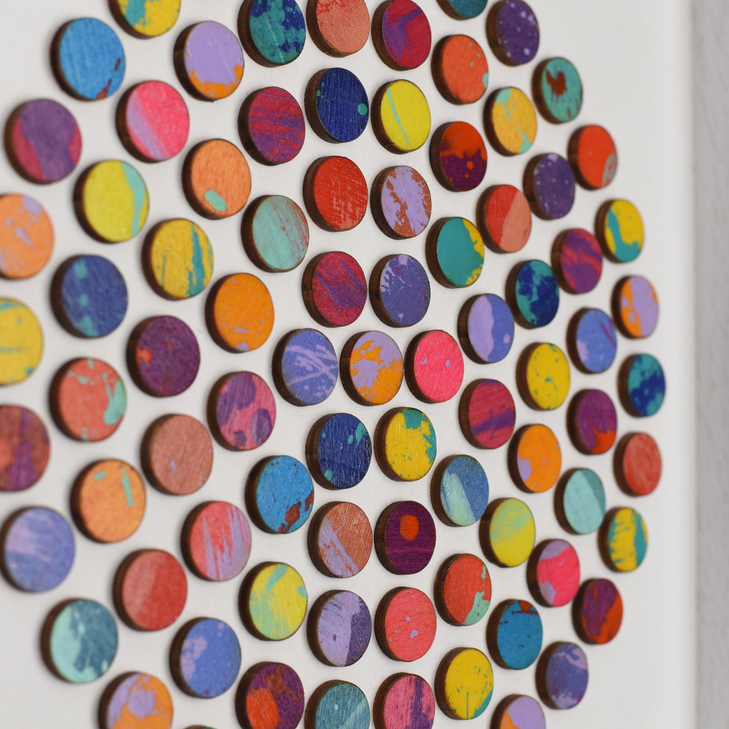 Circle of Splash Dots Painting