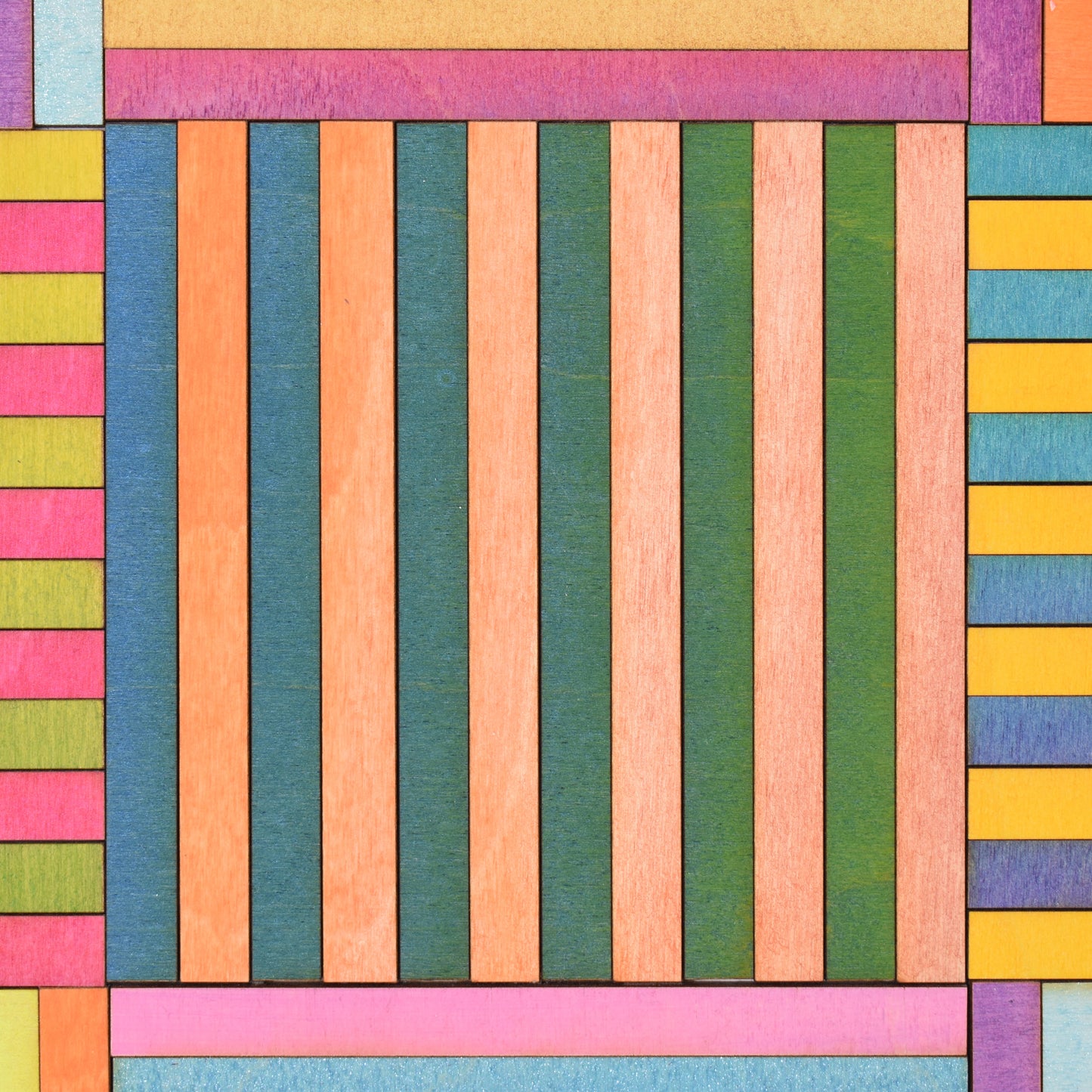 Nine Stripe Block Colour Study Painting #2