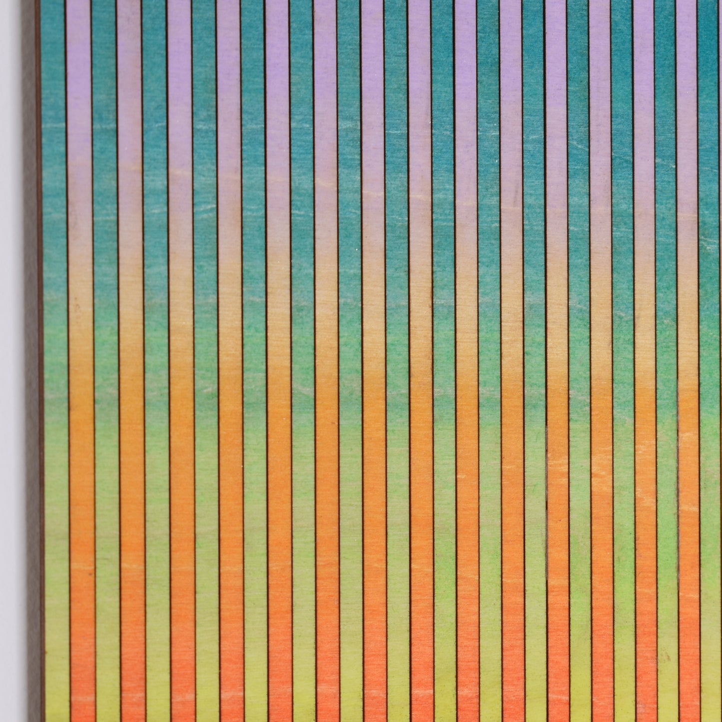 Narrow Stripe Colour Study Painting, Orange and Violet