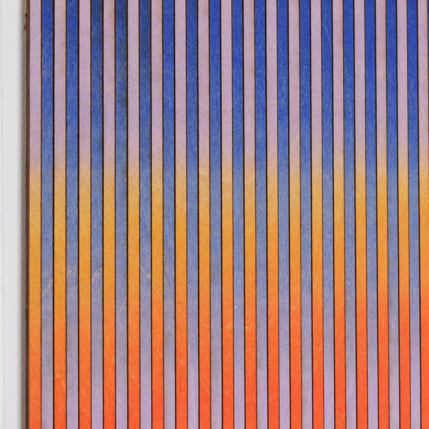 Narrow Stripe Colour Study Painting, Blue and Red