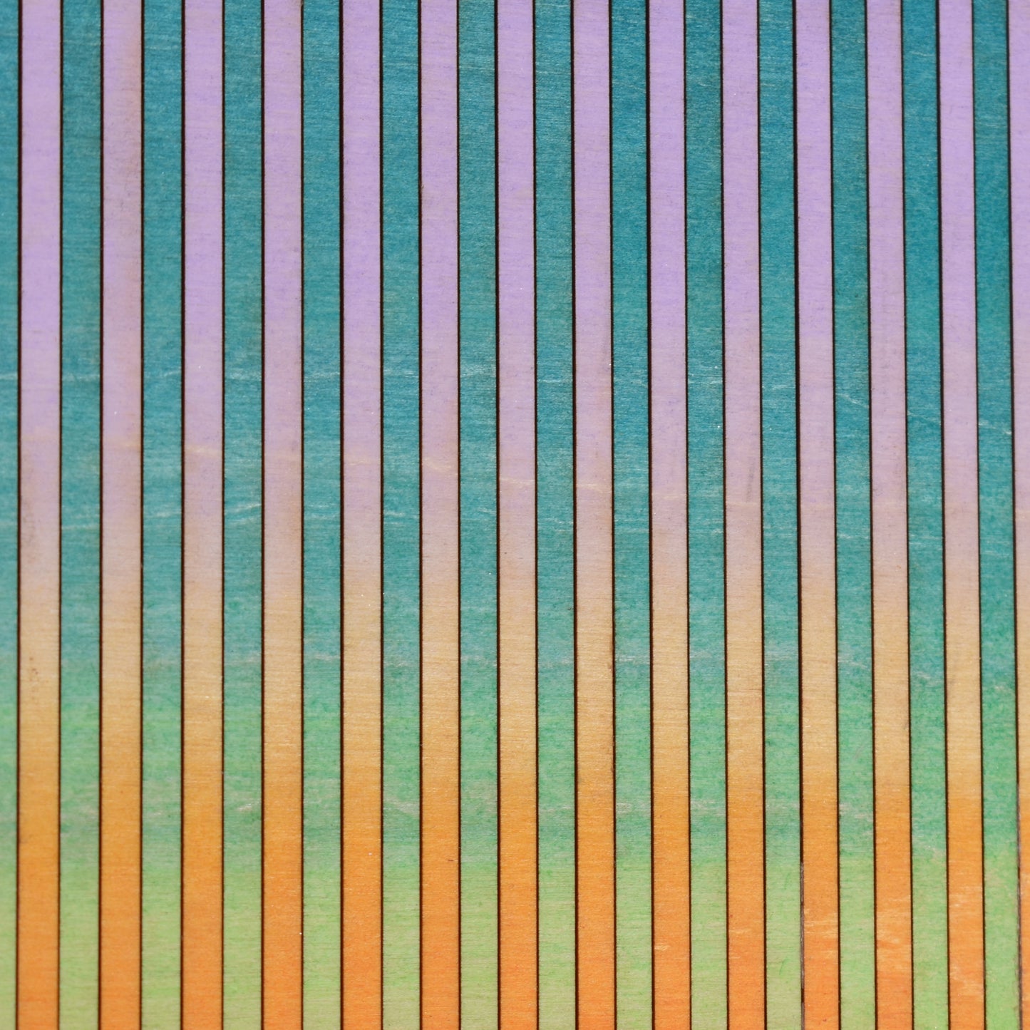 Narrow Stripe Colour Study Painting, Orange and Violet