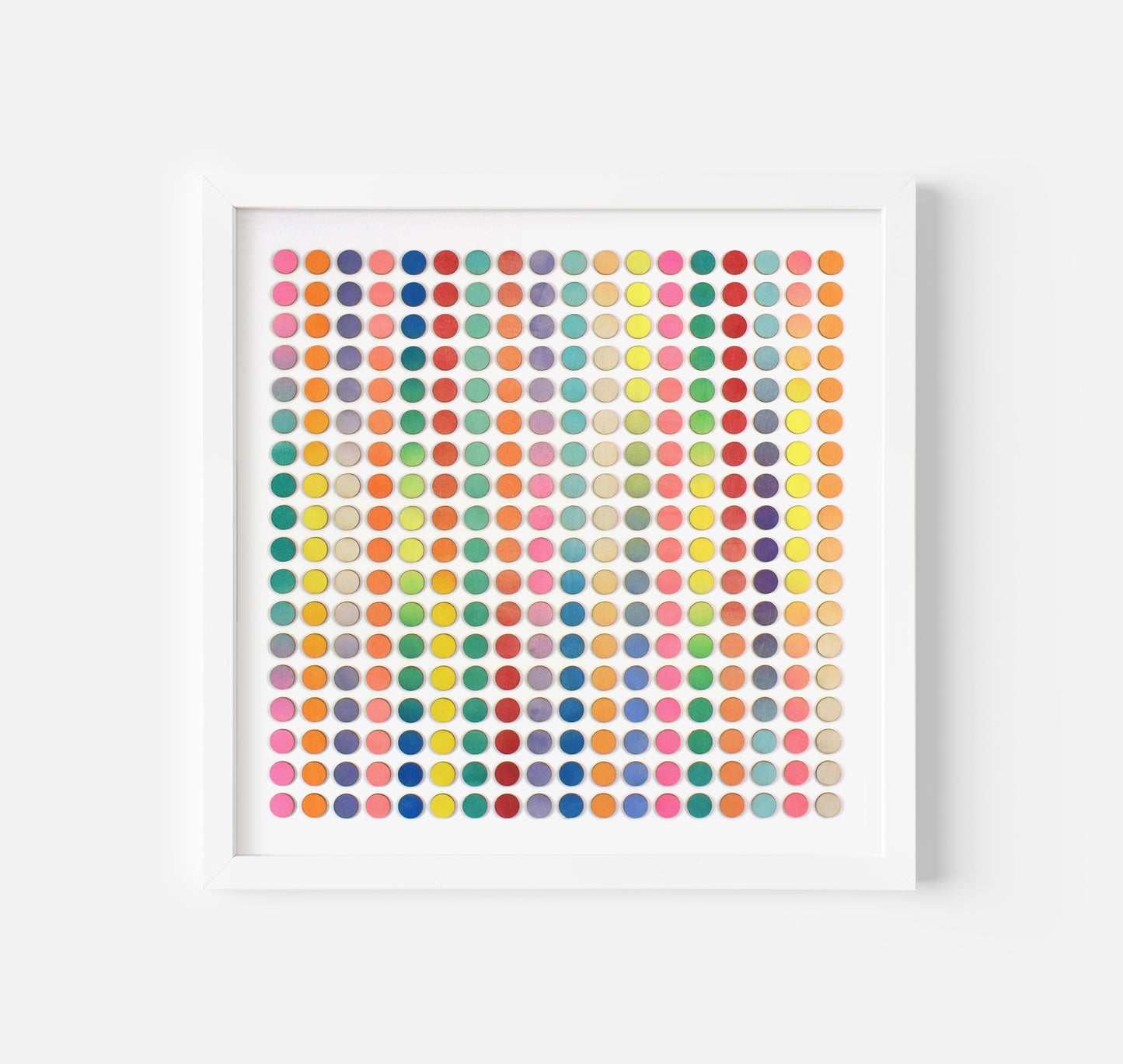 Three Hundred And Twenty Four Ombre Stripe Dots Painting