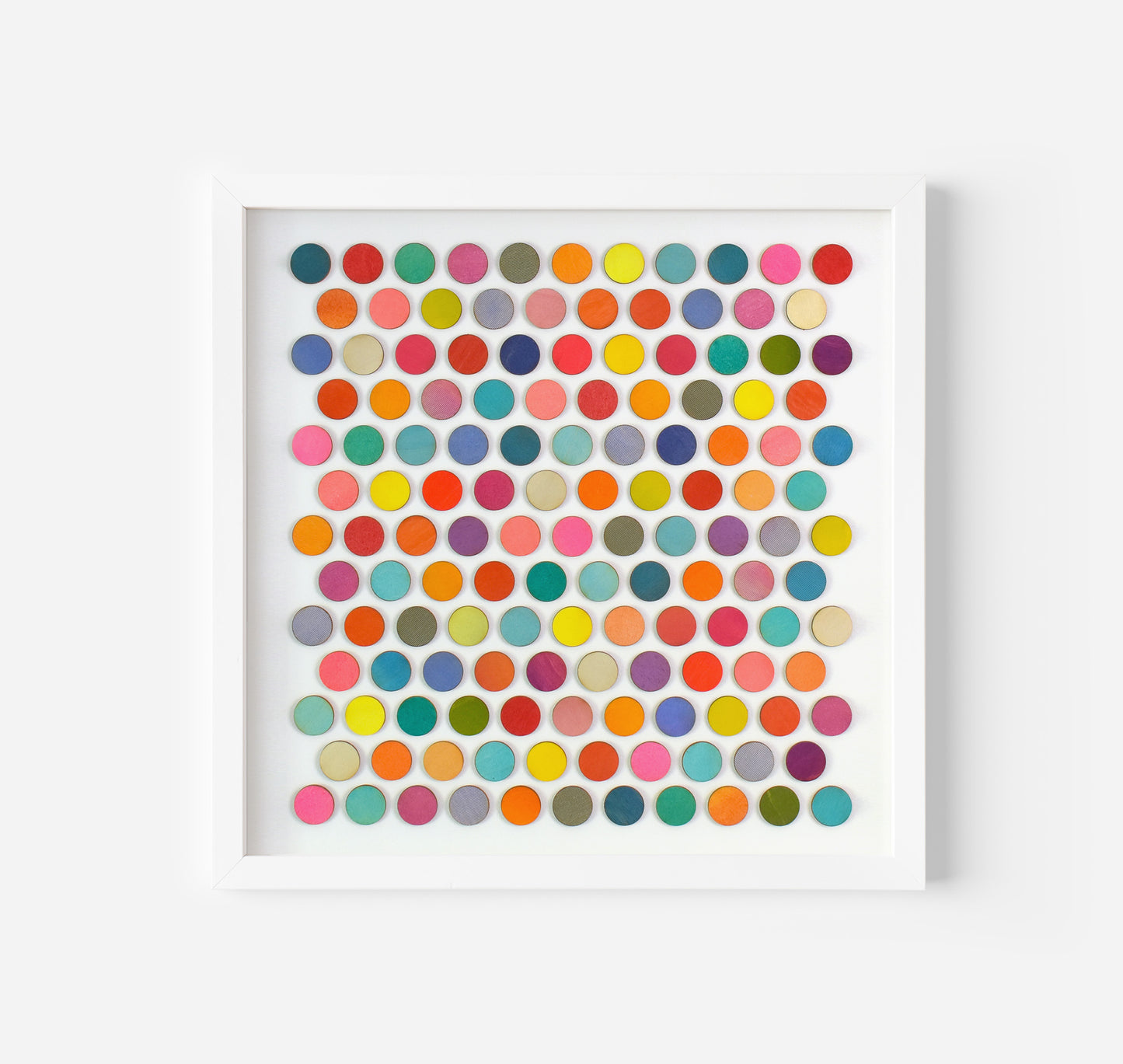 One Hundred And Thirty Seven Painted Dots Collage