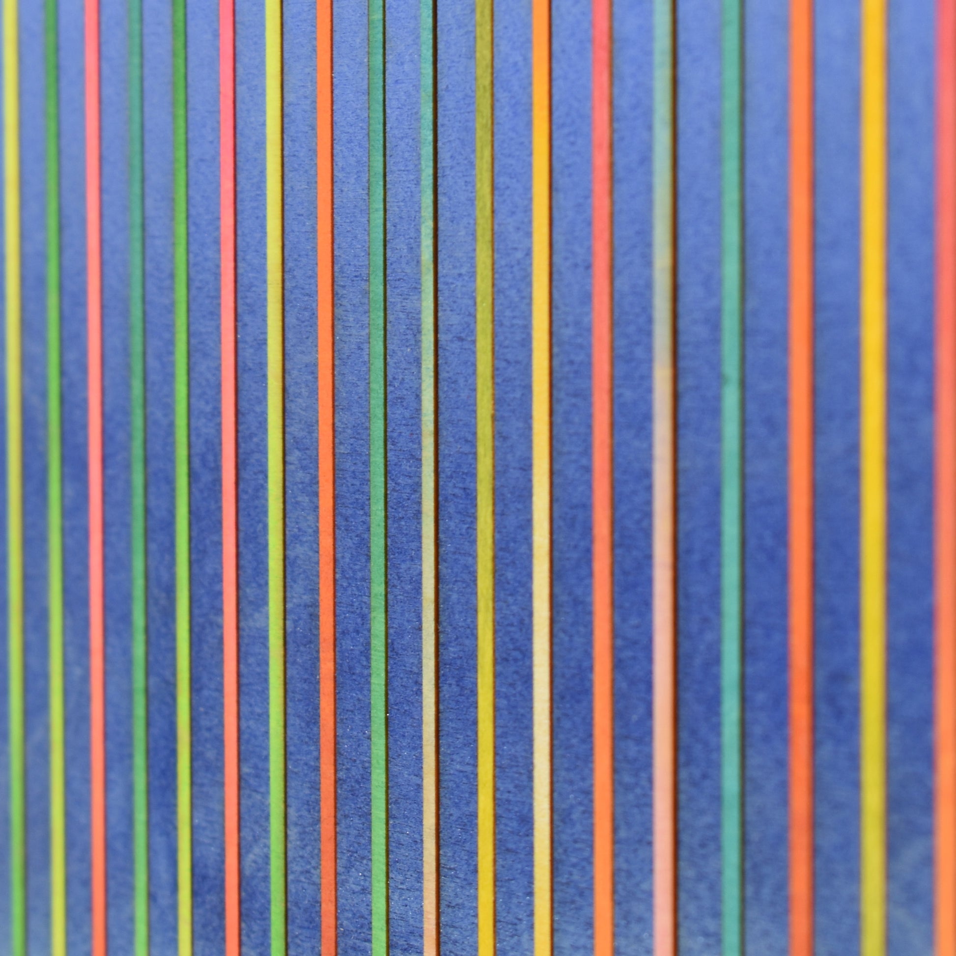 Detail of blue stripes in colour study painting