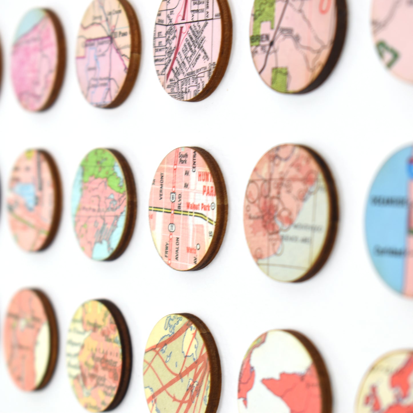 Amelia Coward orange map dots detail 