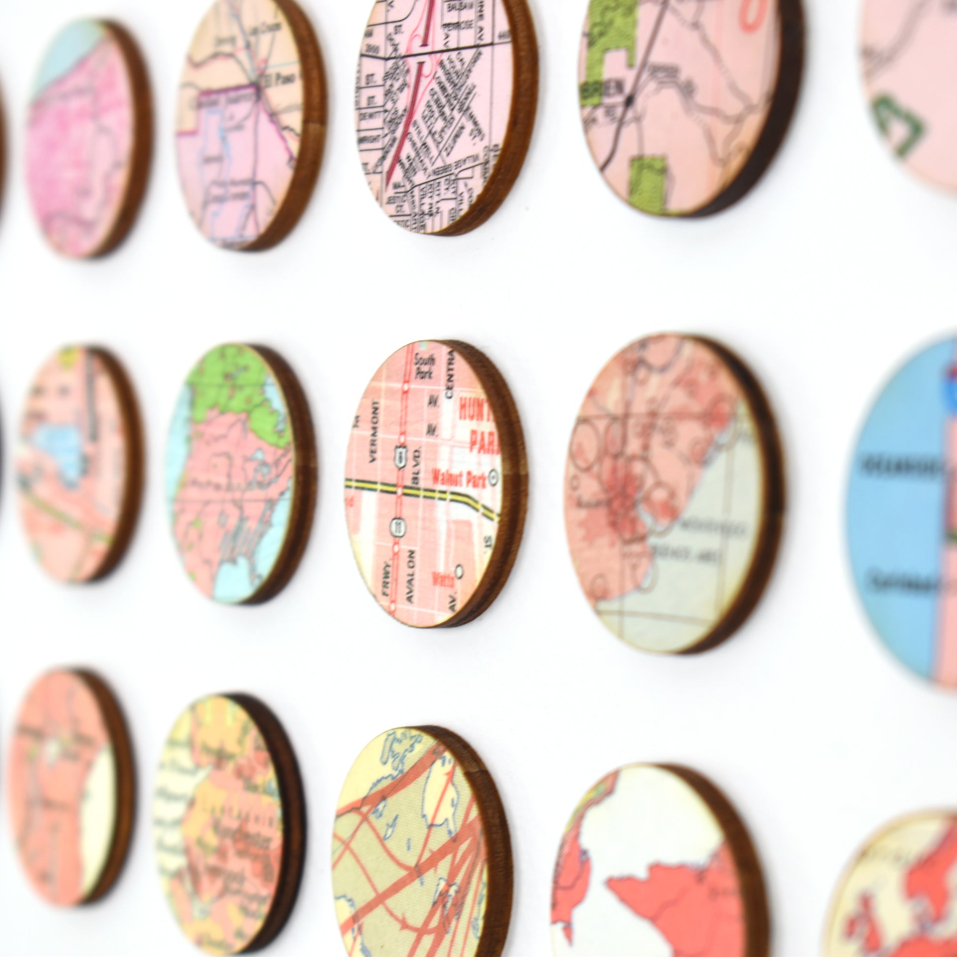 Amelia Coward orange map dots detail 