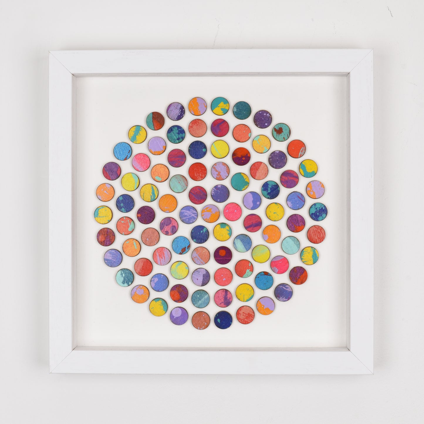 Circle of Splash Dots Painting