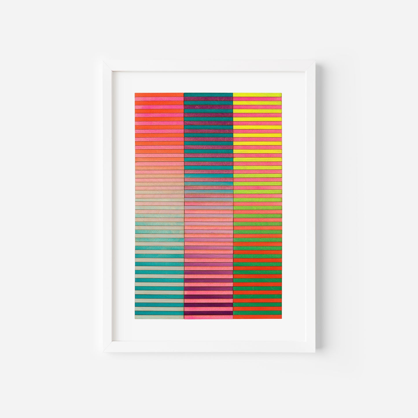 Seattle Stripe Colour Study Print