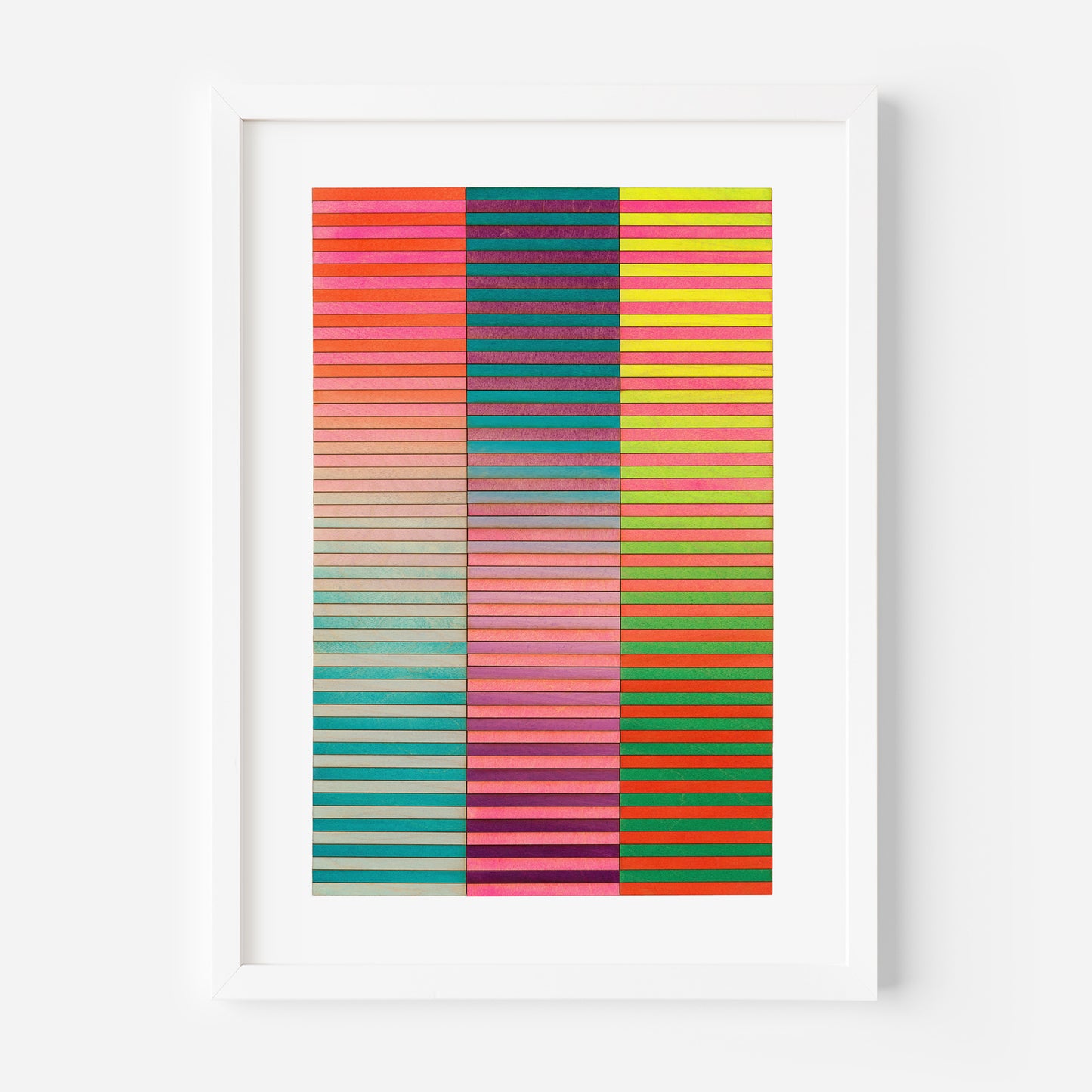 Seattle Stripe Colour Study Print