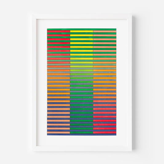 Ohio Stripe Colour Study Print