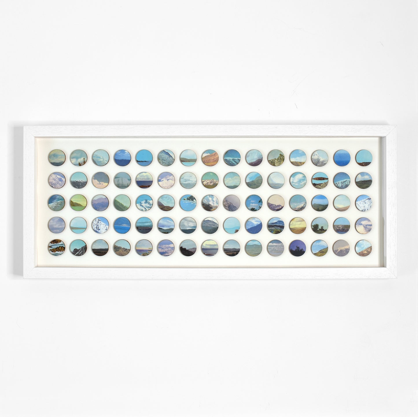 Sea and Sky Landscape Dots Collage