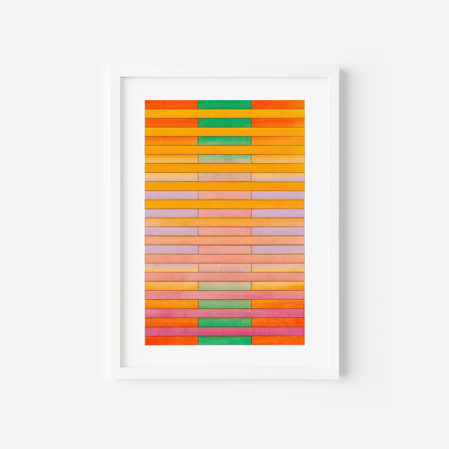 New York Stripe Colour Study Print