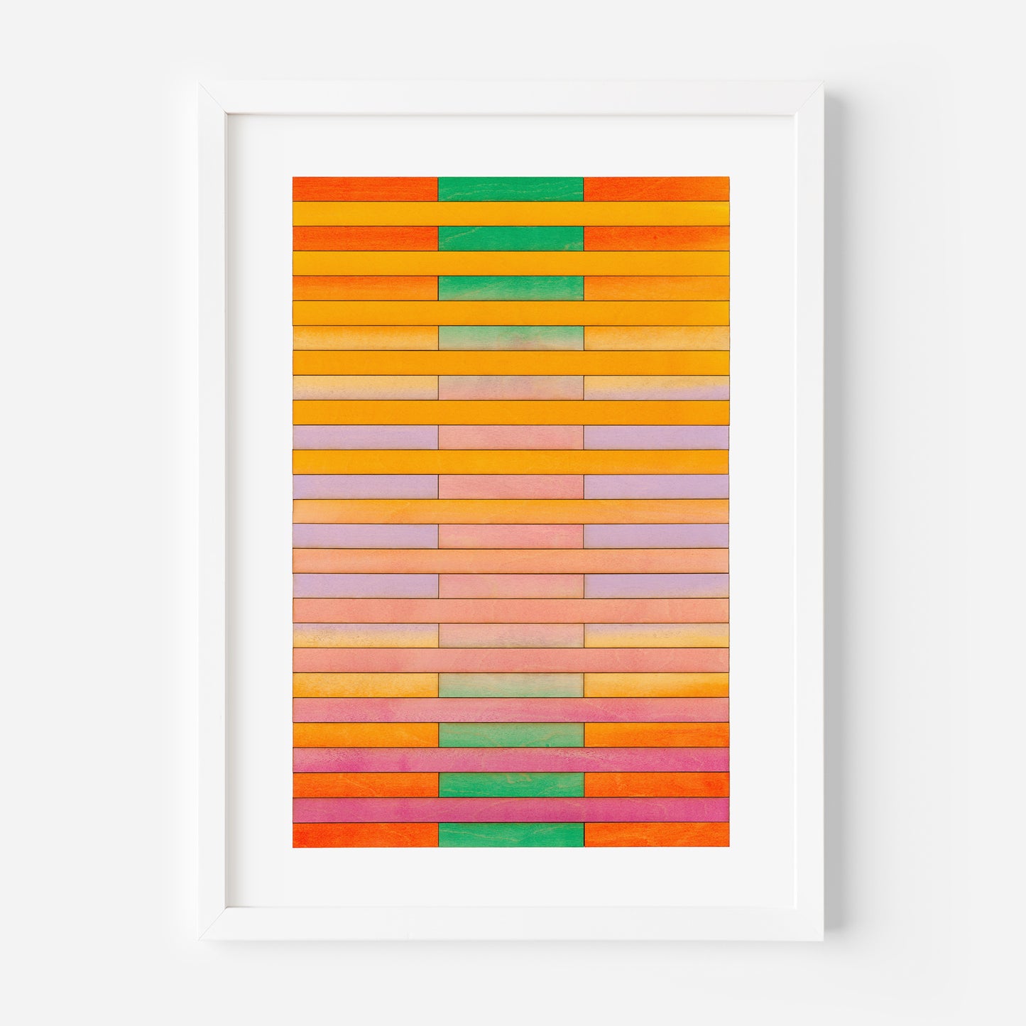 New York Stripe Colour Study Print