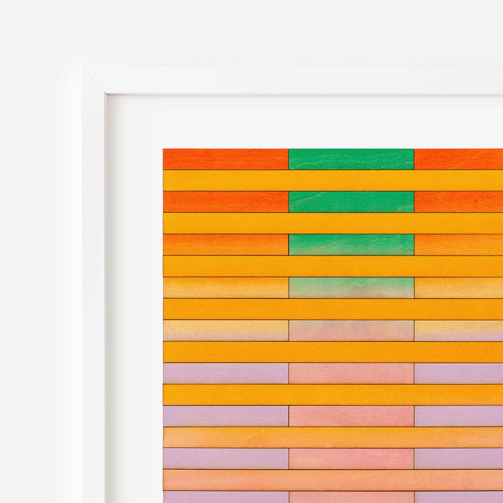 New York Stripe Colour Study Print