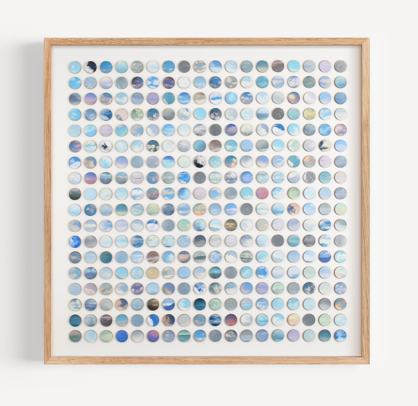 Silver Lining Sky Dots Collage