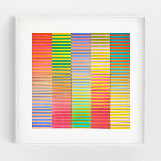 Five Panel Stripe Colour Study #4