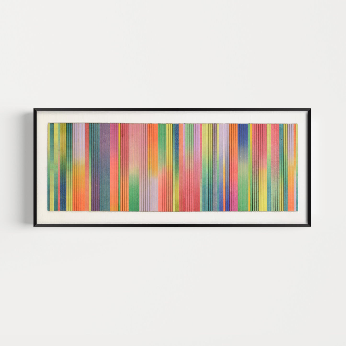 Irregular Narrow Stripe Colour Study Painting, Landscape Ombre