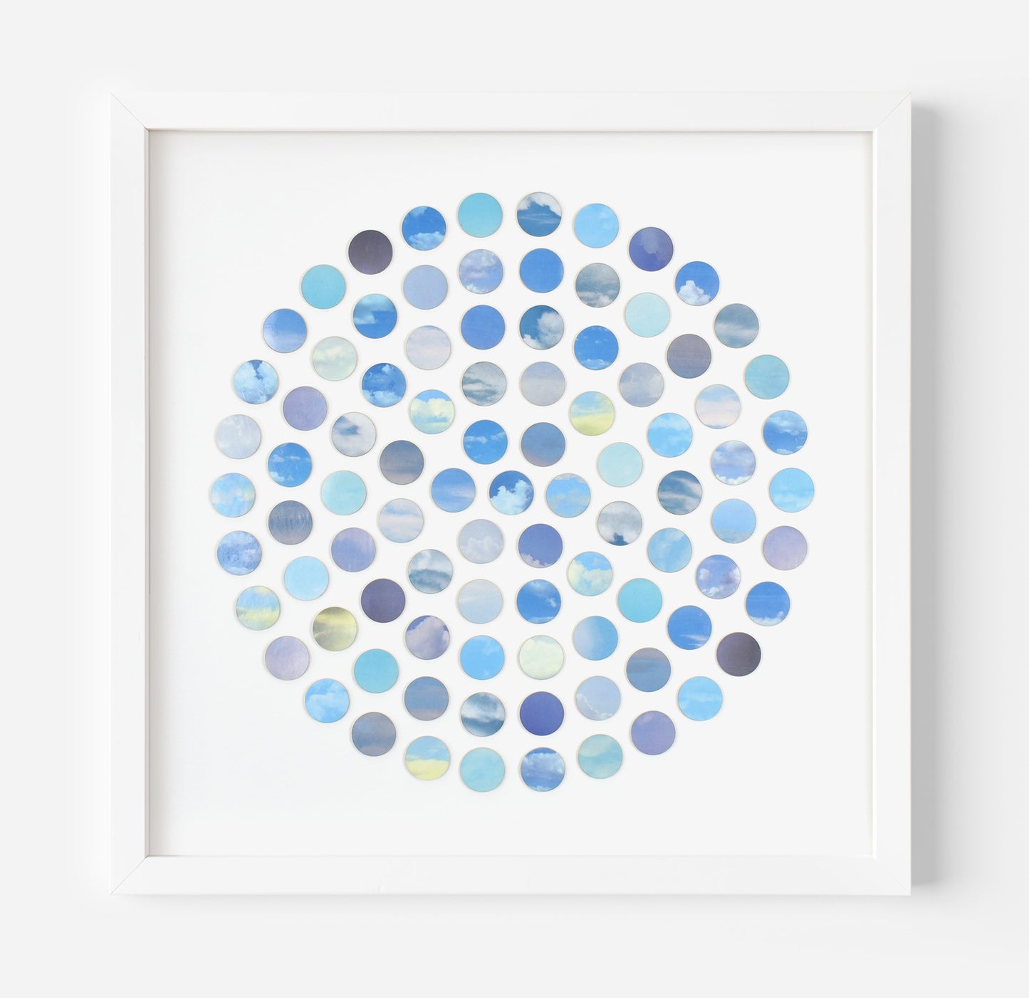 Sky Dots Circular Collage