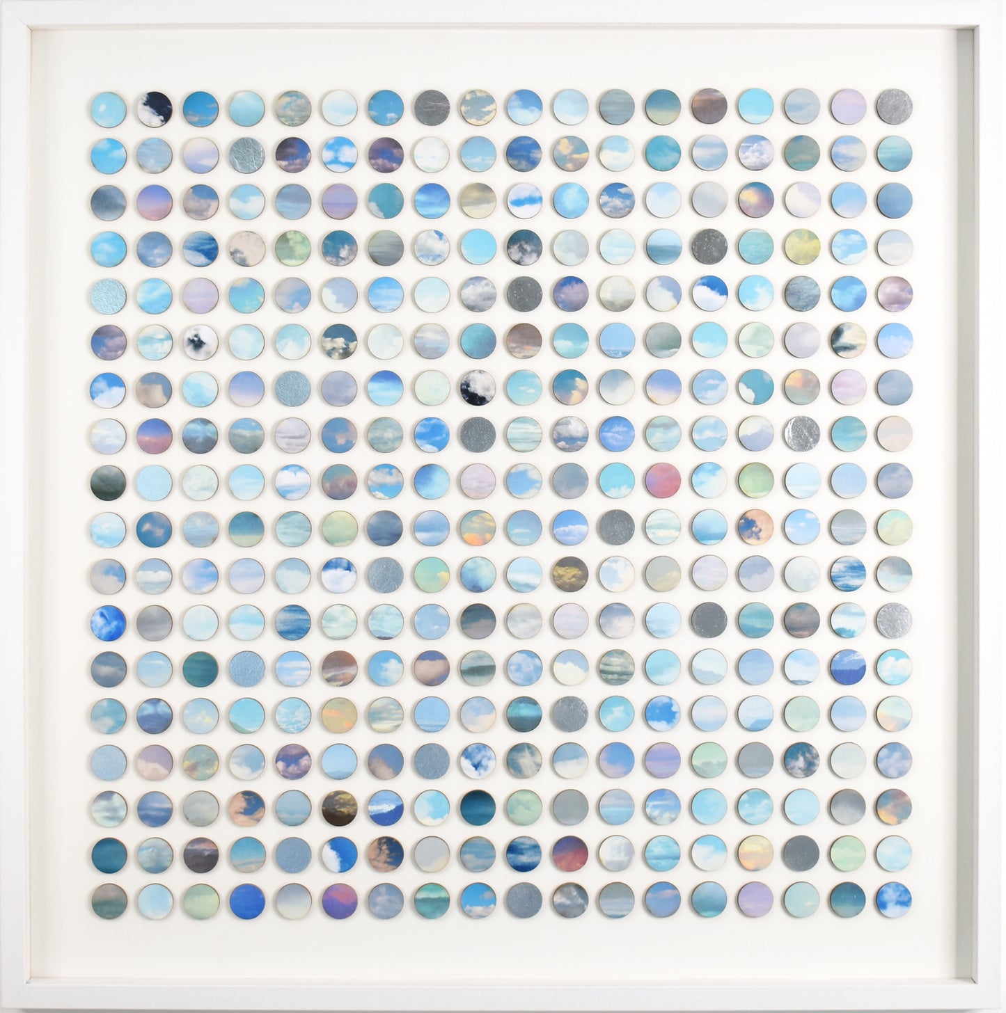 Silver Lining Sky Dots Collage